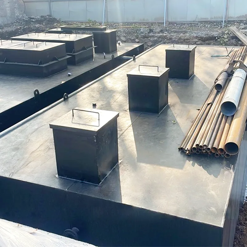 Equipo descentralizado a pequeña escala de aguas residuales domésticas enterradas