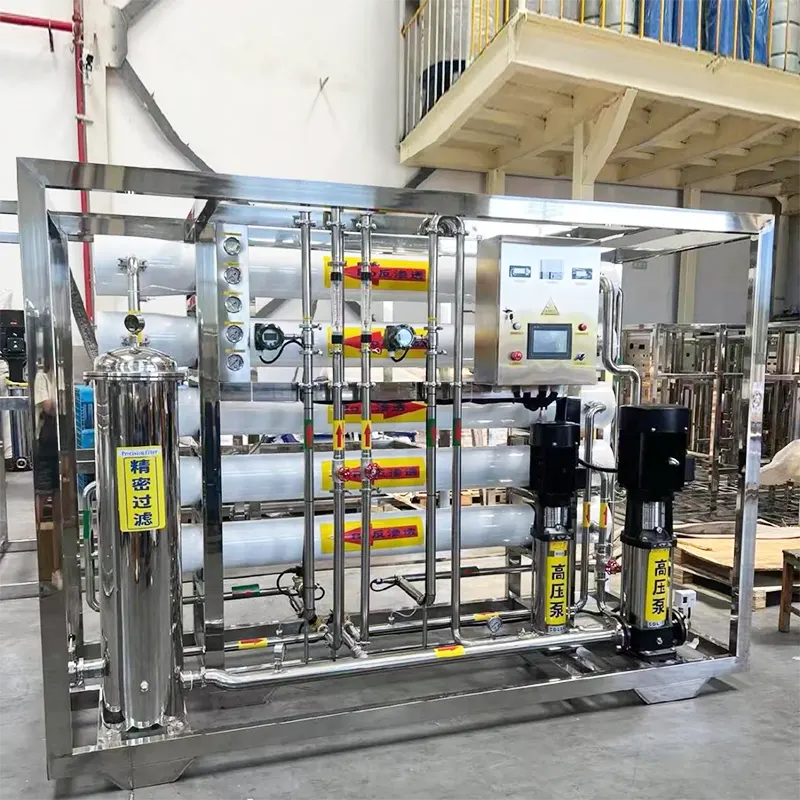 Equipo de ósmosis inversa de agua pura de nivel 2 para la industria alimentaria